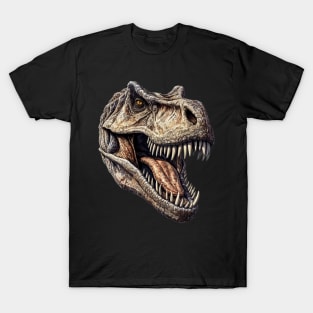 T-Rex Dinosaur Head T-Shirt